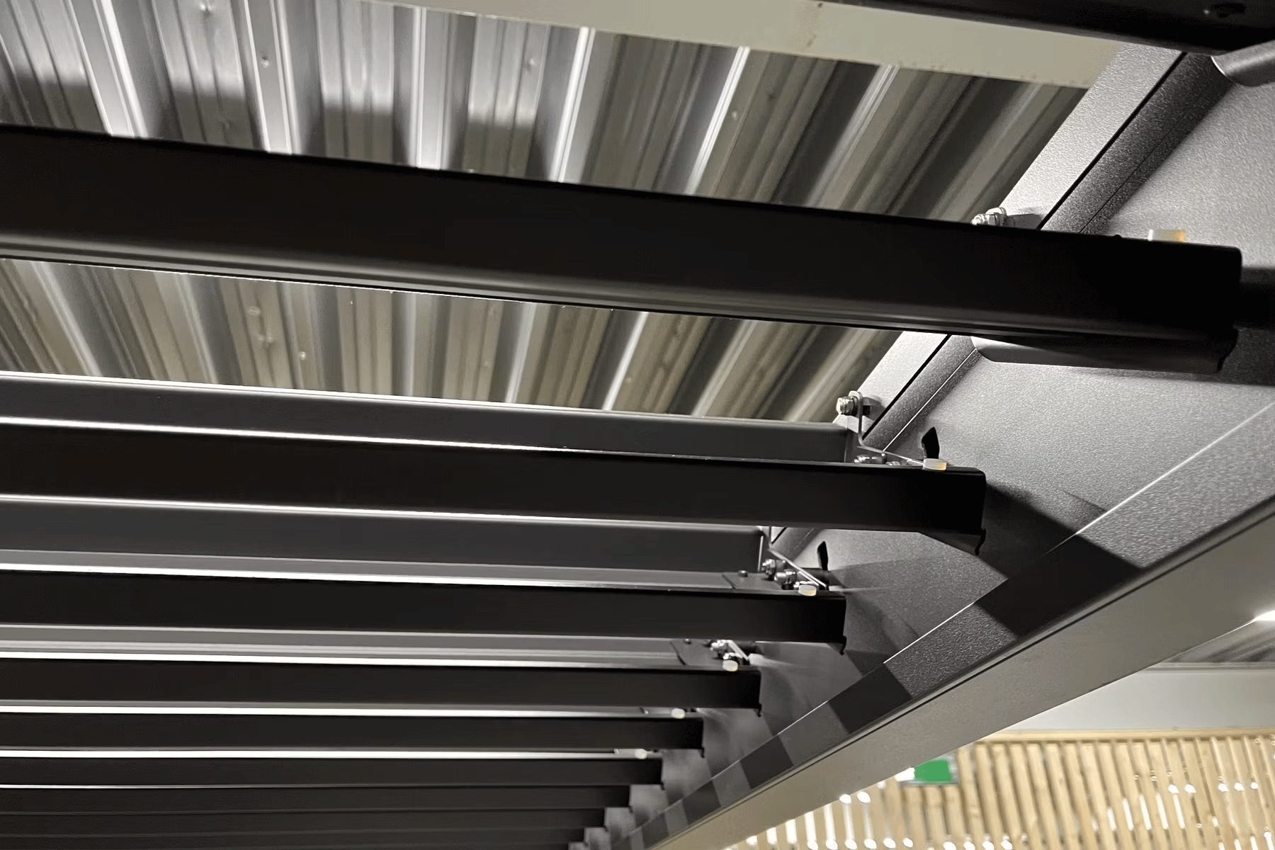 Lamellen overkapping 3.6 x 6 meter antraciet