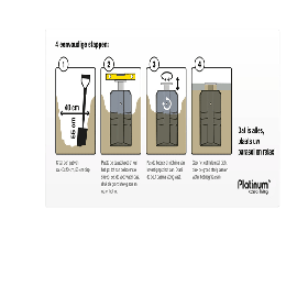 Parasol ingraaf voet beton
