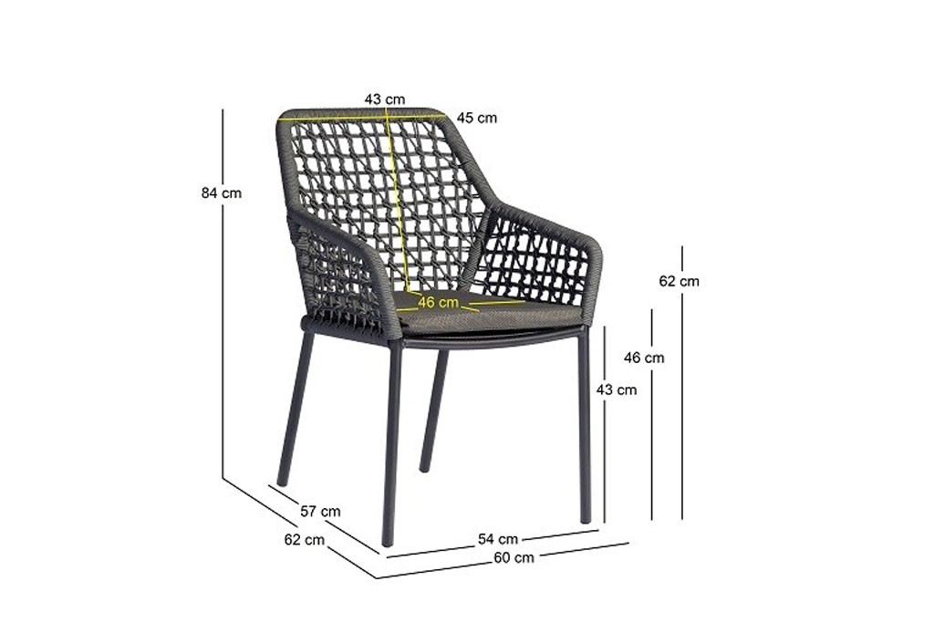 Kettler Stapelfauteuil Spezia antraciet